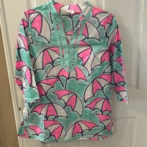 NWT medium crown, and Ivy beach cover-up with umbrella pattern